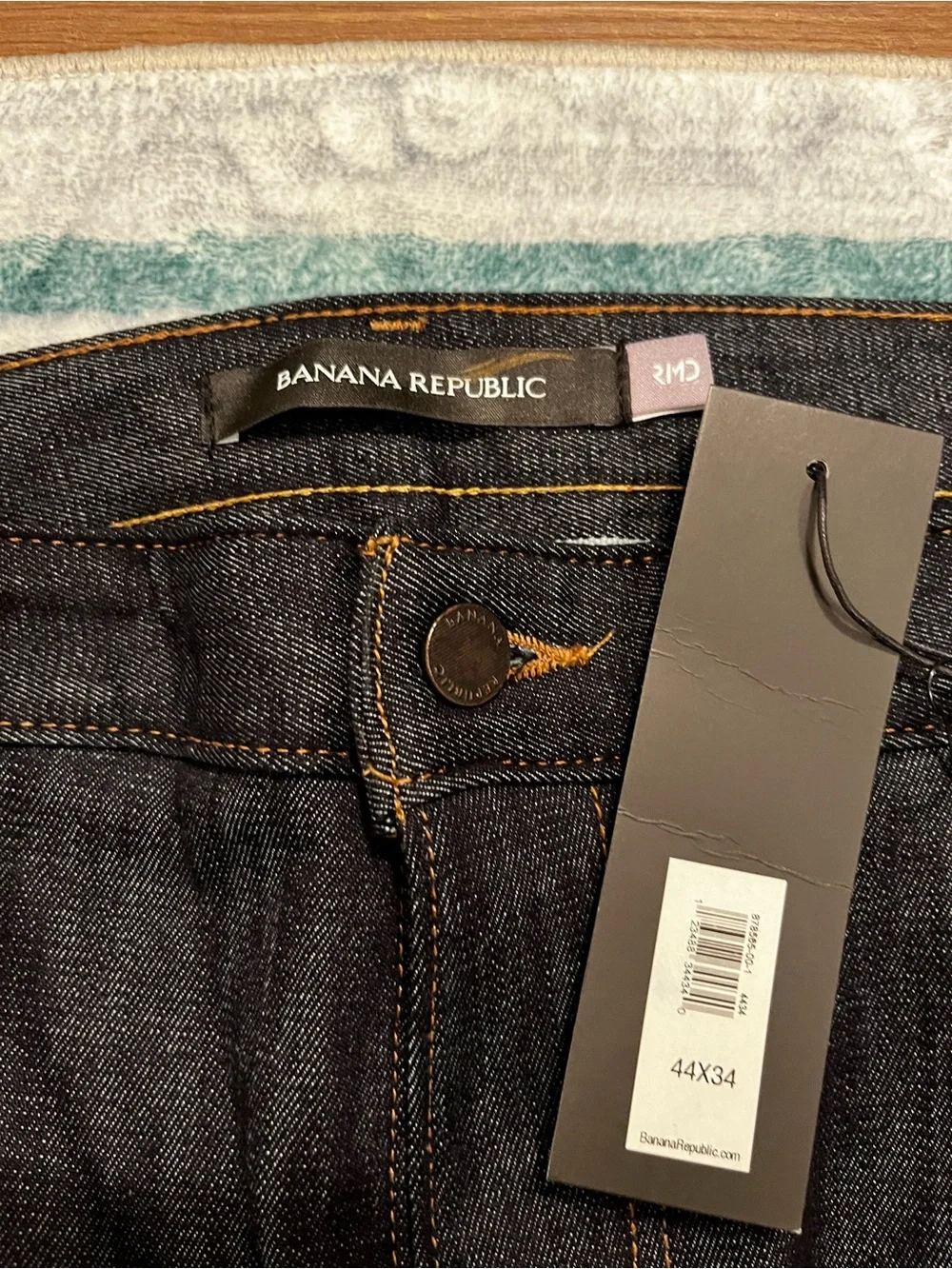 NWT Banana Republic Slim Premium Selvedge Denim Rapid Movement Denim Jeans 44x34